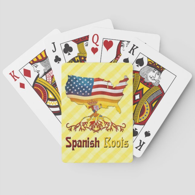 Jeu De Cartes Racines espagnoles américaines (dos)