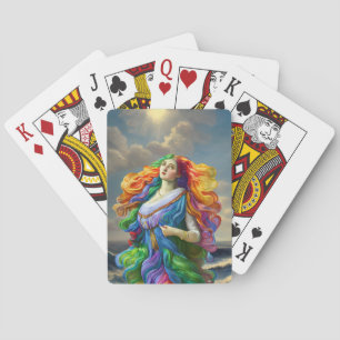Jeu De Cartes Rainbow Goddess peinture numérique art original