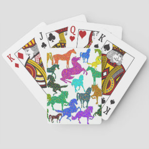 Jeu De Cartes Rainbow Horses - "Dotty about Horses !"