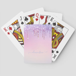 Jeu De Cartes Rainbow parties scintillant scintillement script g