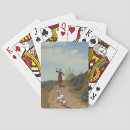 Jeu De Cartes Ramener le troupeau d'oies (par Paul Peel)