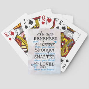 Jeu De Cartes Rappelez-vous toujours que vous êtes courageux