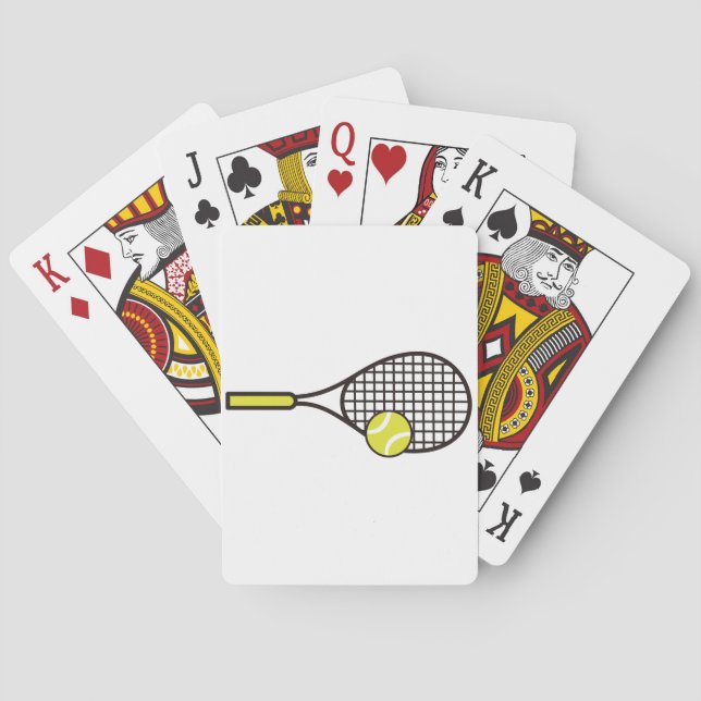 Jeu De Cartes Raquette et balle de tennis (dos)