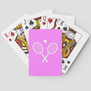 Jeu De Cartes Raquettes de tennis rose