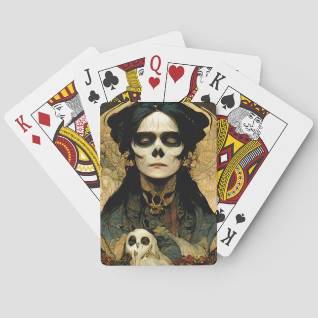 Jeu De Cartes Raven Witch 2 Imaginaire Horreur Goth Gothique (dos)
