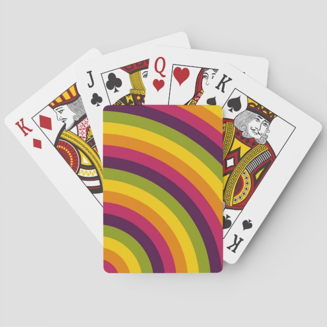 Jeu De Cartes Rayon rétro (dos)