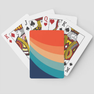 Jeu De Cartes Rayons solaires rétro colorés