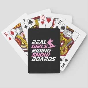 Jeu De Cartes Real Girls Riding Snowboards