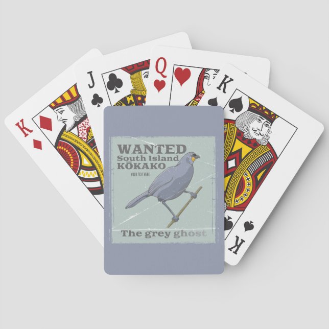 Jeu De Cartes Recherché South Island Kokako (dos)