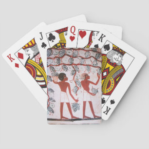 JEU DE CARTES RÉCOLTE DE VIN ÉGYPTIENNE ANTIQUE