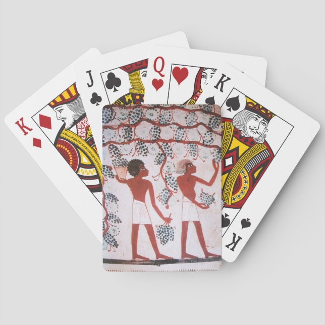 JEU DE CARTES RÉCOLTE DE VIN ÉGYPTIENNE ANTIQUE (dos)