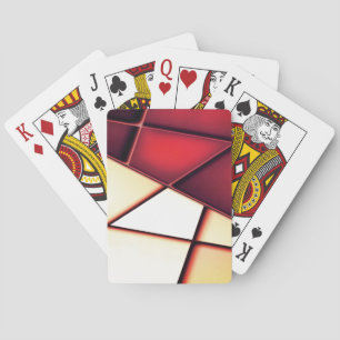 Jeu De Cartes Rectangle beige rouge trapézoïdes et pouvoir modif