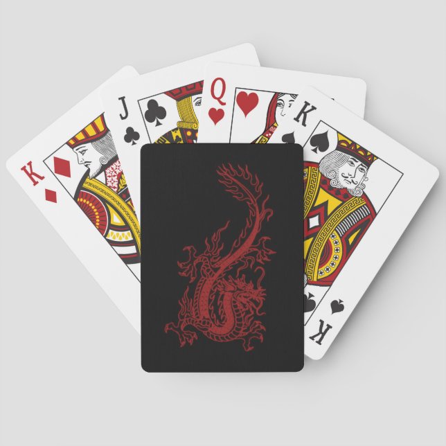 Jeu De Cartes Red Dragon Glaurung Cartes de jeu (dos)