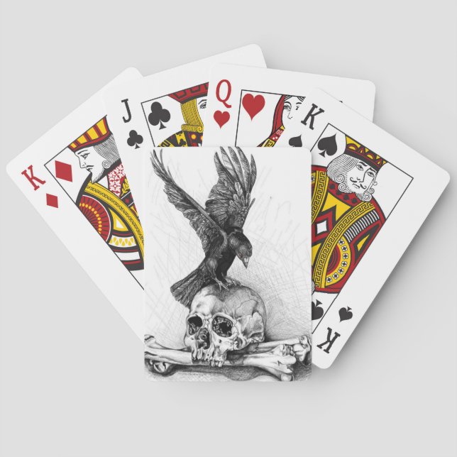 Jeu De Cartes Red Eyed Raven (dos)