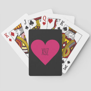 Jeu De Cartes Red Heart Valentine, carte à jouer