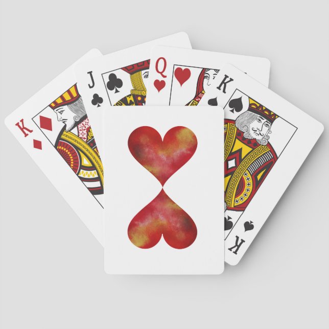 Jeu De Cartes Red Hearts Classic Playing Cartes (dos)