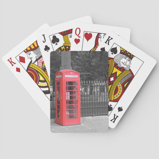 Jeu De Cartes Red London Phonebox Jouer des cartes (dos)