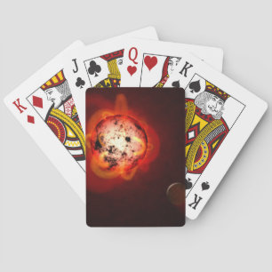Jeu De Cartes Red Nwarf Star Orbité Par Une Hypothétique Exoplan
