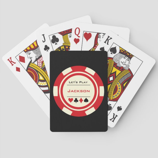 Jeu De Cartes Red Off White Casino Poker Chip Monogramme (dos)