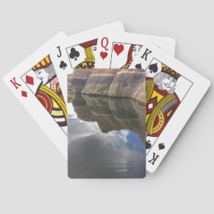 Jeu De Cartes Red Rock Lake Water Reflection Photo Paysage