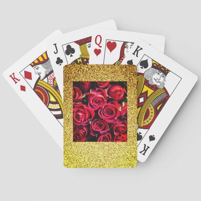 Jeu De Cartes Red Roses Jouer des cartes (dos)