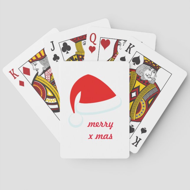 Jeu De Cartes Red Santa Hat Jouer aux cartes (dos)