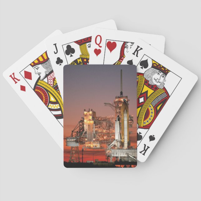 Jeu De Cartes Red Sky for Space Shuttle Atlantis Launch (dos)