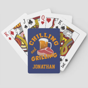 Jeu De Cartes Refroidissant et grillant les cartes de jeu