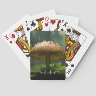 Jeu De Cartes Refuge Rainy Day : Frogs Shelter Sous Champignons