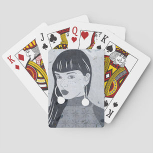 Jeu De Cartes Regard de portrait de nuit