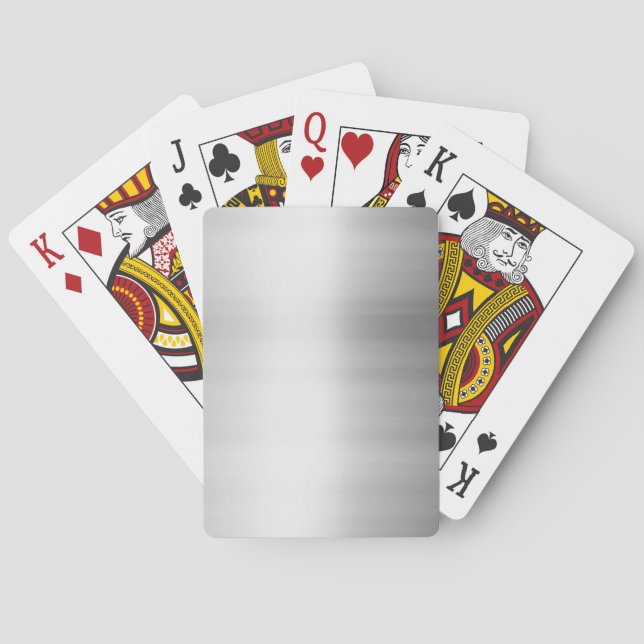 Jeu De Cartes Regard en métal d'acier inoxydable (dos)