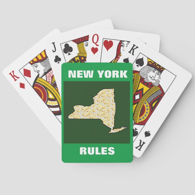 JEU DE CARTES RÈGLES DE NEW YORK (dos)