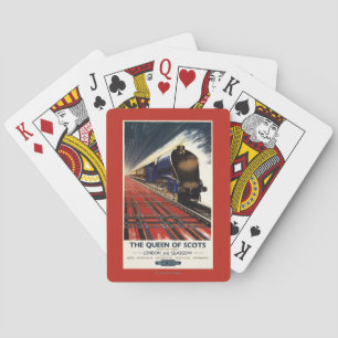 Jeu De Cartes Reine de train écossais de pullman