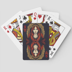 Jeu De Cartes Reine des Coeurs Artistique Jouer des Cartes