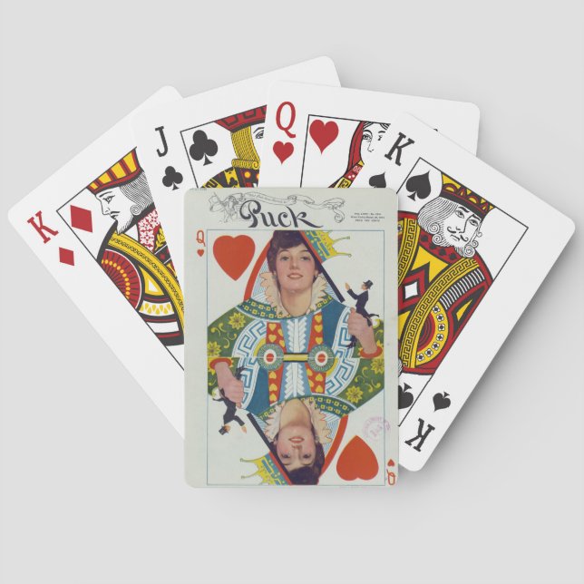 Jeu De Cartes Reine d'Evelyn Nesbit des coeurs (dos)