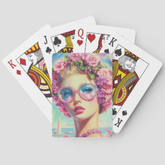 Jeu De Cartes Reine glamour tropicale