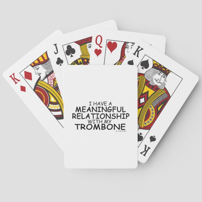Jeu De Cartes Relation significative Trombone (dos)