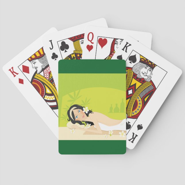 Jeu De Cartes Relaxing Zen Spa Woman Tropical Wellness (dos)