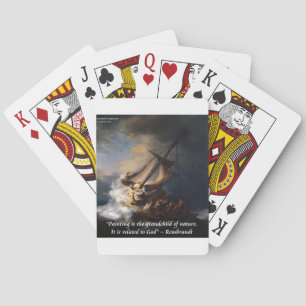 Jeu De Cartes Rembrandt Mer De Galilée & Nature Citation
