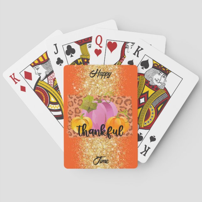 Jeu De Cartes Remerciements Personnaliser d'automne Texte et cou (dos)