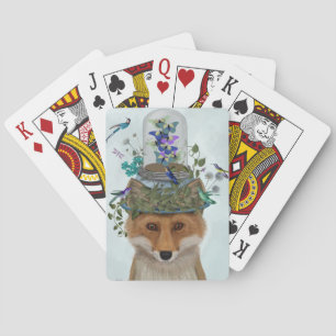 Jeu De Cartes Renard avec papillon Bell Jar