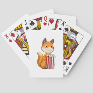 Jeu De Cartes Renard avec Popcorn