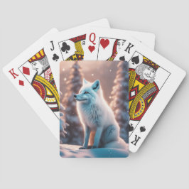 Jeu De Cartes Renard d'hiver souriant