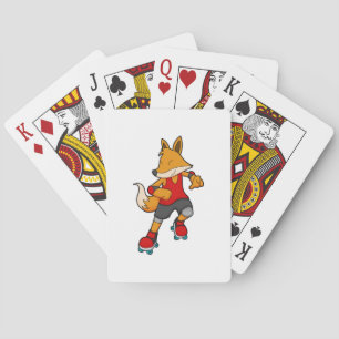 Jeu De Cartes Renard en patinage avec roulettes