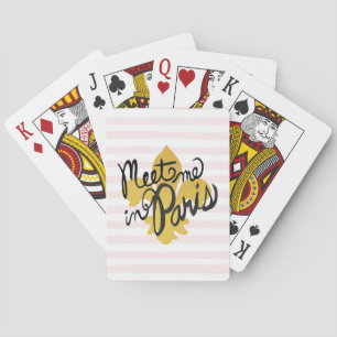 Jeu De Cartes Rencontrez-moi à Paris Noir et Or