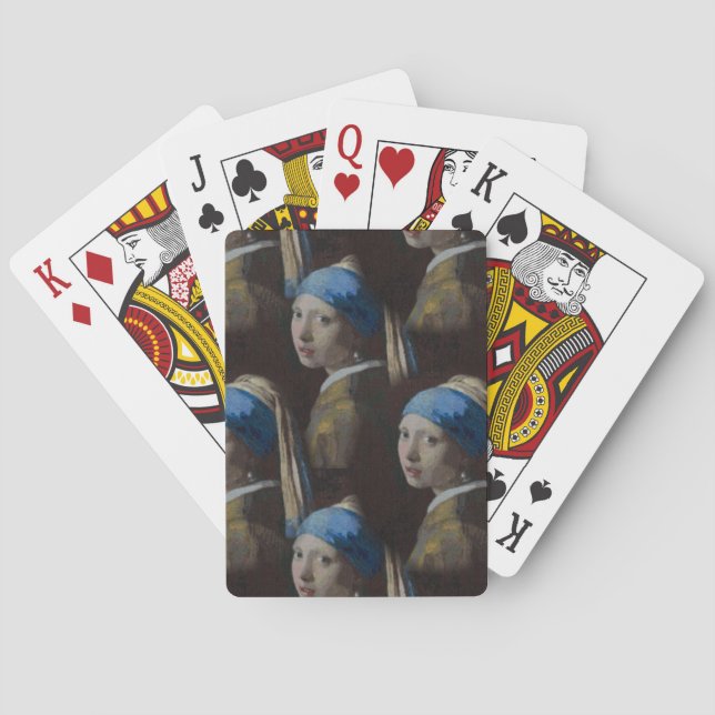 Jeu De Cartes Réplique classique Visages de fille avec une oreil (dos)