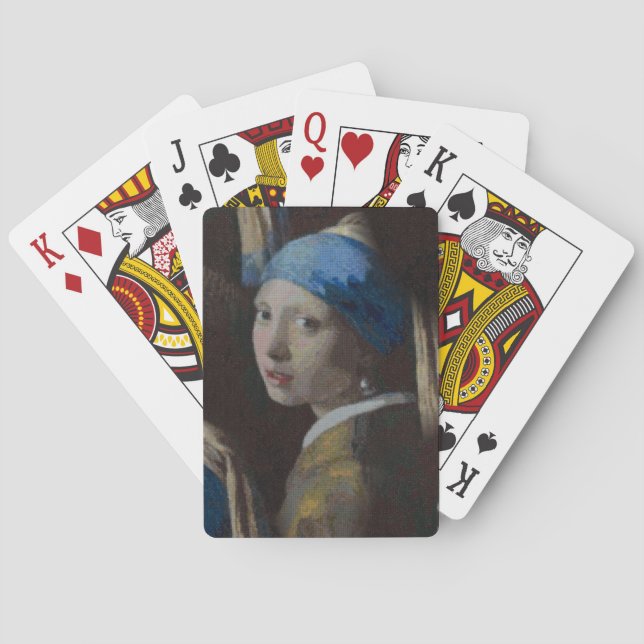 Jeu De Cartes Réplique Crochet classique, fille avec une oreille (dos)
