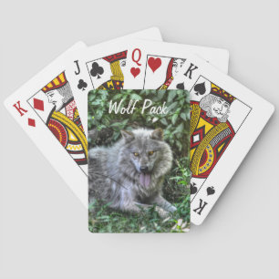 Jeu De Cartes Repos Loup gris 3 Cadeau faunique