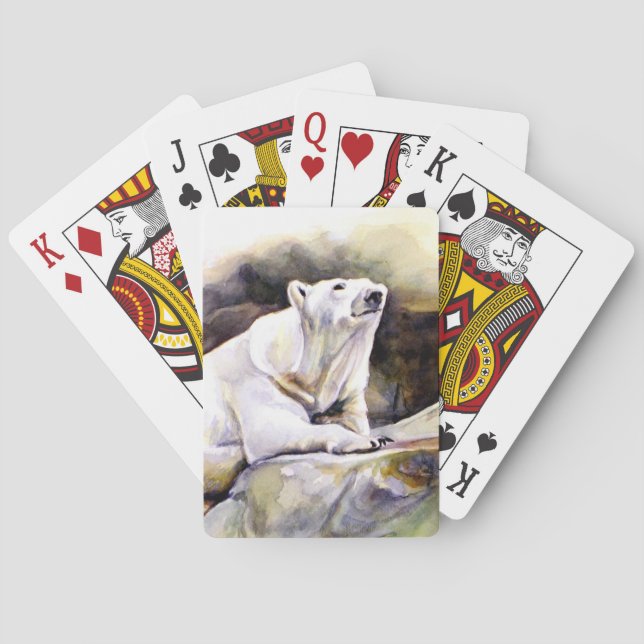 Jeu De Cartes Repose Ours Polaire Lecture Cartes (dos)