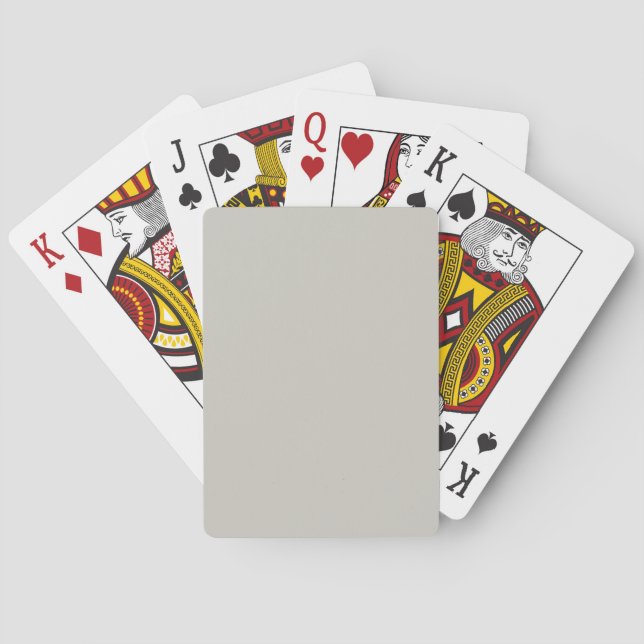 Jeu De Cartes Reposer la couleur grise solide (dos)